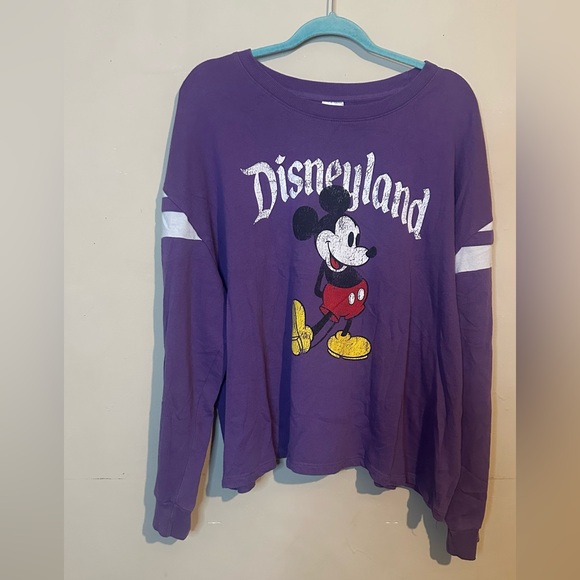 Disney Tops - Disneyland 3x Purple Mickey Mouse Long-Sleeve Top